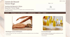 Desktop Screenshot of centredebeaute-victorhugo.fr
