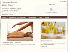 Tablet Screenshot of centredebeaute-victorhugo.fr